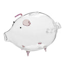 Piggy Bank Design Glass Money Box Vase Bottle Terrarium Container
