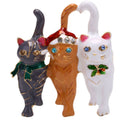 Fashion Three Christmas Cat  Brooch Animal Pin Corsage Elegant Jewelry Gift3C
