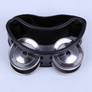 Foot Tambourine Percussion with Steel Jingles for Cajon & Guitar Players bl