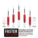 Inflatable Ball Hand Air Pump Inflator With 1 Needles+ 2 Nozzle Air Pump Fo M4M4