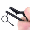 5 Pcs Ring Mini 7.5 mm Microphone Clip Holder Tie Clip Collar Clip Practica