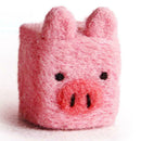 1 Set Non Finished Wool Felt Handmade Poked DIY Animals Needle Material Bag