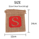 Linen Flag Banner Garland English Merry Christmas Party Ornament Home Decor