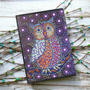 DIY Owl Special Shaped Diamond Painting 50 Page A5 Sketchbook Notebook Gift