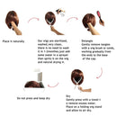 Long Straight Full Hair Wig Women Brown Hairpieces Synthetic Heat Resistant