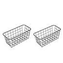 2x Wire Bathroom Soaps Basket Display Storage Shelf For Kitchen Bedroom