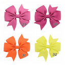 40 Pcs Satin Ribbon Bow Hair Clips Kids Girls Bow Hair Accessories FT