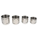 4pcs Stainless Steel Cups Shatterproof Pint Drinking Cups Metal Drinking Glasses