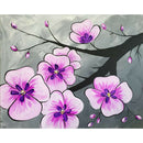 Peach Blossom DIY Full Drill Round Diamond Painting 5D Rhinestone Mosaic