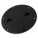 Yacht Boat RV Black 6" Access Hatch Cover Twist Screw Out Deck Plate