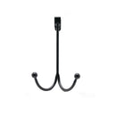 Nail Free Metal Clothes Cabinet Over The Door Kitchen Double Hanger Hanging Hook