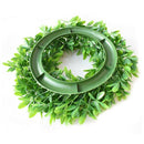 Artificial Green Leaves Wreath,Artificial Boxwood Wreath Leaf Wreath For Fr
