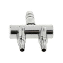 Stainless 2 Ways Air  Splitter Lever Control Valve For Fish Tank 2 Pack