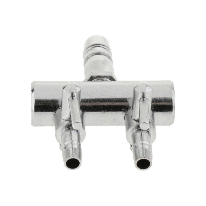 Stainless 2 Ways Air  Splitter Lever Control Valve For Fish Tank 2 Pack