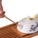 Chinese Style Tea Ceremony Six Gentleman Tea Set Tea Table Solid Wood Bambo