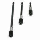 3x Magnetic Screwdriver Extension Bit Quick Release Holder 1/4 Hex Shank T NVK