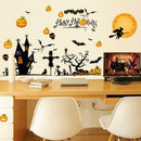 Halloween Pumpkins Witch Wall Stickers Decals Removable Home Decoration