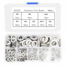360Pcs Stainless steel Flat Washers Sealing Ring Washers Assortment Set 8 S K9X9