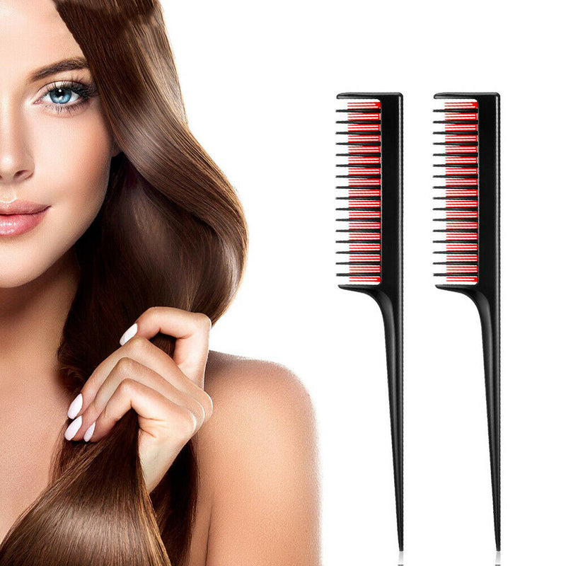 Dense Tooth Comb Salon Anti-static Hair Curly Sectioning Pointed Tail Combs