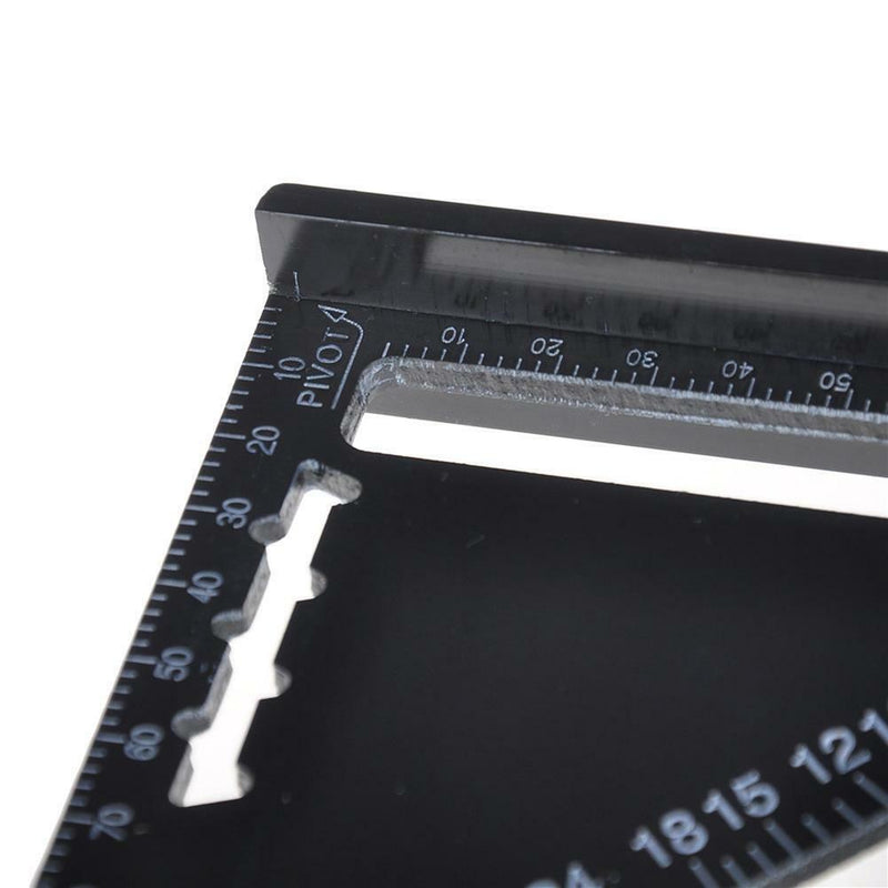7" Metric Triangle Ruler Square Angle Protractor Trammel Tools For Woodworking