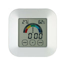 Thermometer Press Screen Digital Hygrometer Alarm Clock Home Indoor Table C