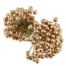 40-head Artificial Holly Berries Blueberry Wedding Xmas Flower Wreath Golden