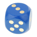 5Pcs Board Game Dice Set Die D6 Wooden for Roleplaying Game Cards Game Blue