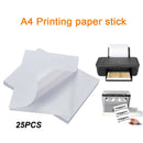 25PCS Quick Dry Premium Printable Printing Paper for Inkjet Printers White Paper