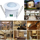 360 Degree ABS PIR Motion Sensor Light Switch Ceiling Recessed Switch Detector
