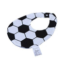 Baby Cotton Cartoon Water Absorption Removable Bib Saliva Towel(Soccer) A