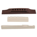 Practical Left-Handed Guitars Rosewood Bridge with Plastic Saddle Nut DIY