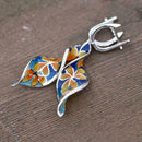 Women Girls Creative Spiral Leaf Earrings Significant Gift Decor Fashion Be J3C9