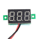 Mini DC 2.5-30V Red LED Panel Voltage Meter Gauge 3-Digital Display Voltmeter