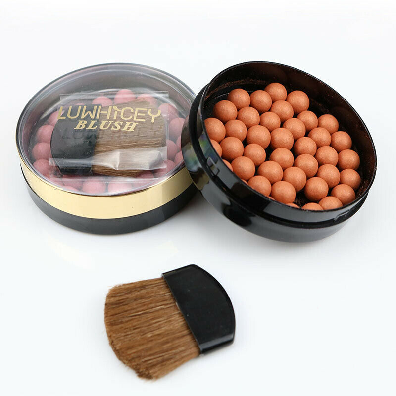 1Pc Makeup Face Matte Blusher Ball 3 In 1 Blush Eyeshadow Contour Cosmetics Y1Z5