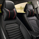 2Pcs New Pu Leather Car Seat Head Neck Rest Cushion Pad Headrest Pillow