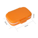 3 Grids Portable Pill Box Medicine Jewelry Storage Case Container(Orange)