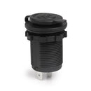 1x Black Car Auto SUV Motorcycle Boat Cigarette Lighter Socket Power Plug Outlet