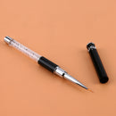 Nail Art Painting Brush Pen Rhinestone Crystal Acrylic Handle Carving Liner