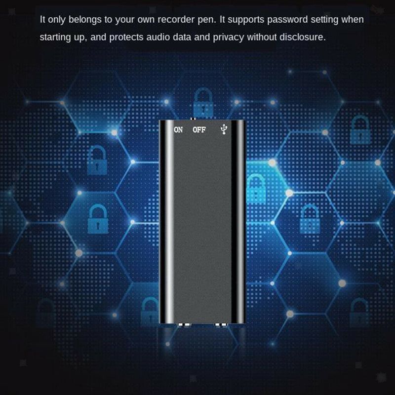 Mini USB 8GB Digital Voice Recorder Sound Audio Recorder Dictaphone MP3 Player