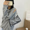 Animal Pattern Women Handbag Street PU Shoulder Underarm Tote Bag (Zebra) A
