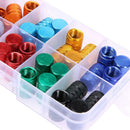 40x Aluminum Alloy Car Auto Wheel Tire Tyre Schrader Valve Stem Caps Dust Co A