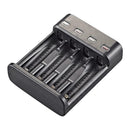 4 Slots Fast Charging Intelligent AA/AAA Rechargeable USB Battery Charger A