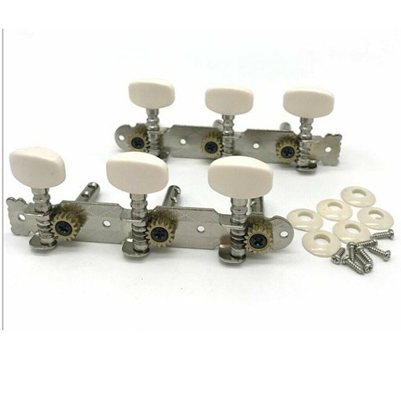 2pcs Aoustic Guitar String Tuning Pegs Keys Beige Button for Guitar Parts