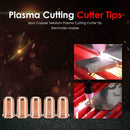 5pcs Copper Tellurium Plasma Cutting Cutter Tip Electrodes Nozzles 220480