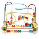 Kids Baby Fruit Wooden Around Bead Maze Educational Roller Coaster Game Toys