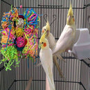 1 Pcs Bird Parrot Toys Natural Wood Bird Swing Climbing Chewing Standing Ha