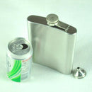 Stainless 18oz Hip Drink Liquor Whisky Alcohol Flask Screw Cap Funnel Cap