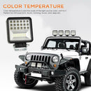 1x 4 inch 126W LED Work Light Bar Spot Flood Beam Offroad Driving Lamp