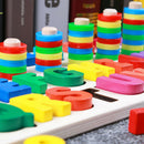 Children's Toys Kids Digital Letter Color Cognition Puzzle Baby Early Learn V6T1