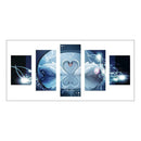Swans 5D DIY Full Drill Diamond Painting 5-pictures Combination Craft Kits